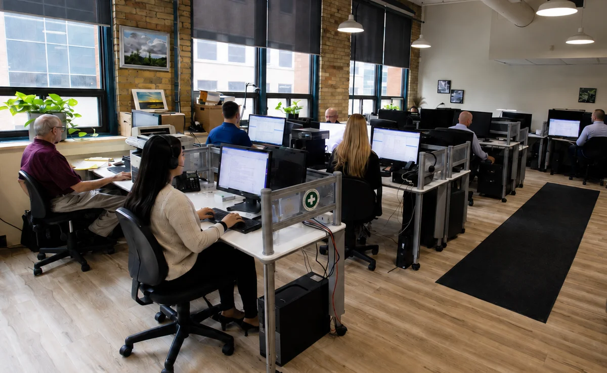 tenured Optima staff in Toronto office