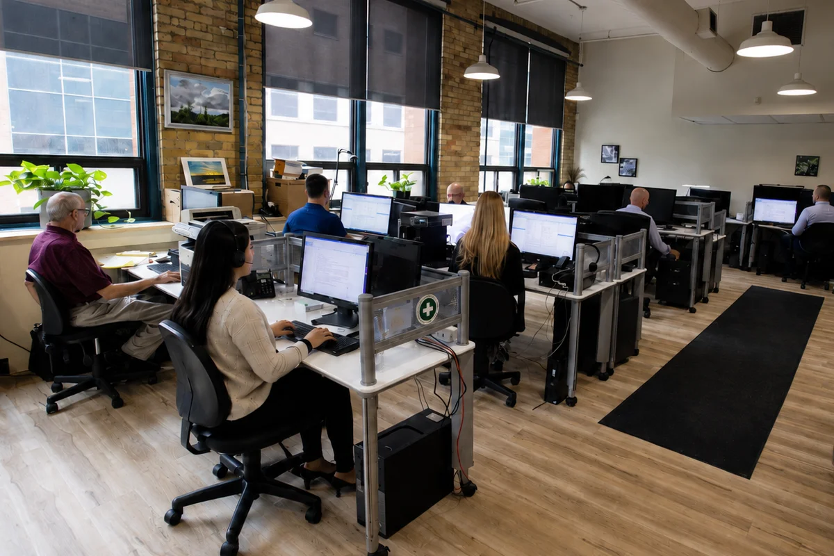 tenured Optima staff in Toronto office